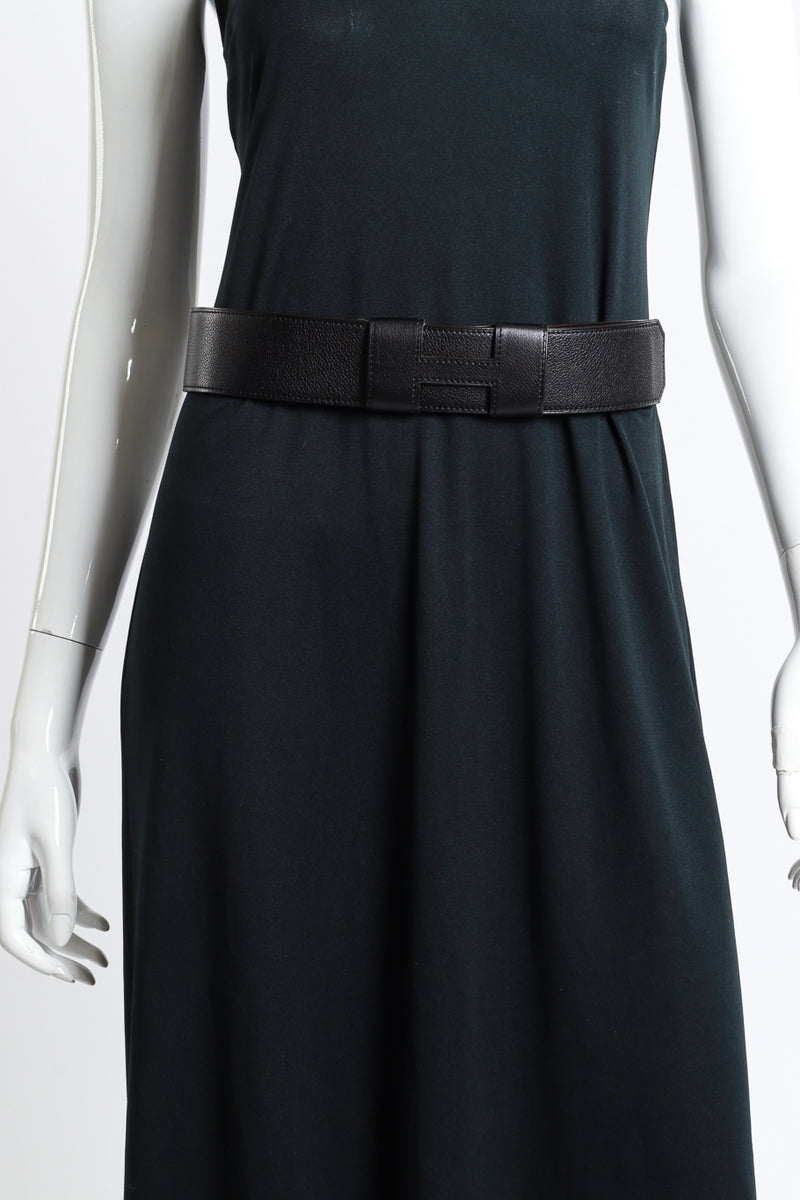 Hermes Black Buckle Belt on mannequin @RECESS LA