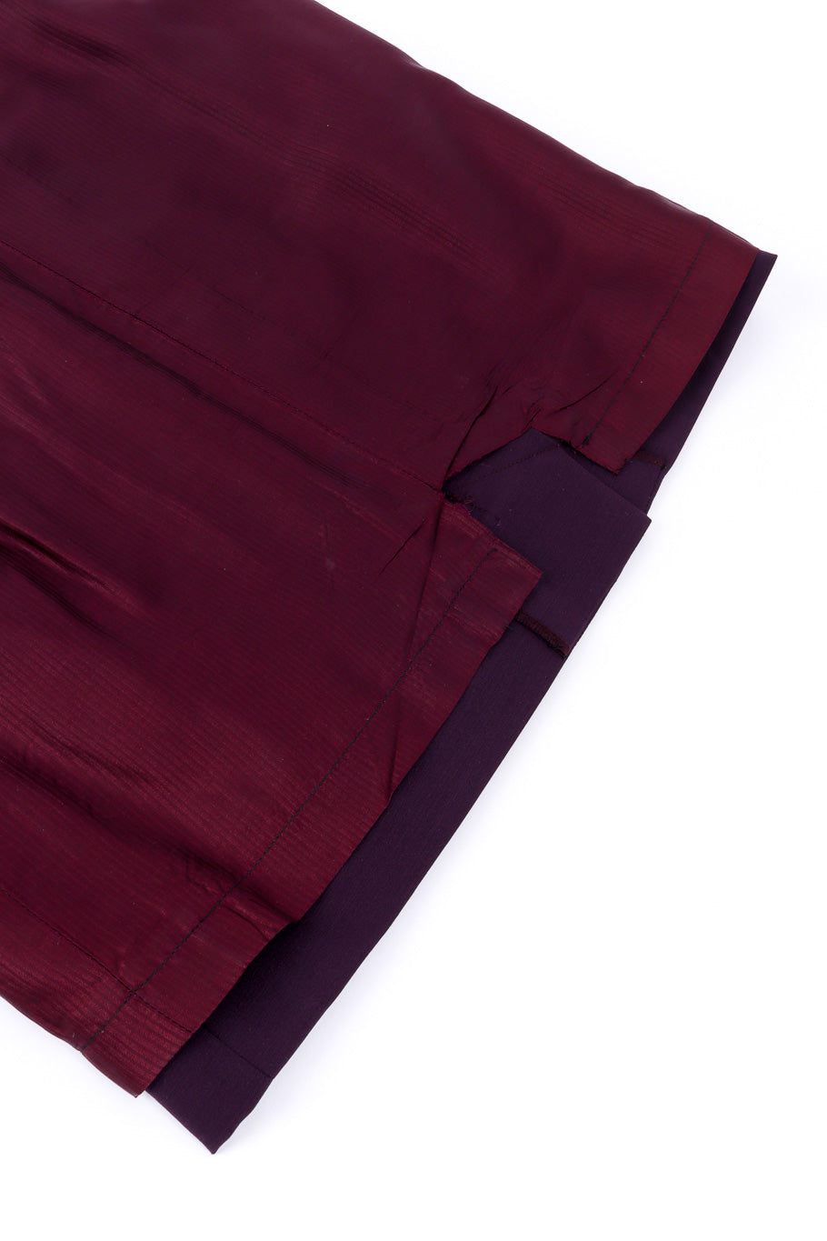 Vintage Hermés Asymmetrical Blazer and Skirt Set skirt view of lining @recessla