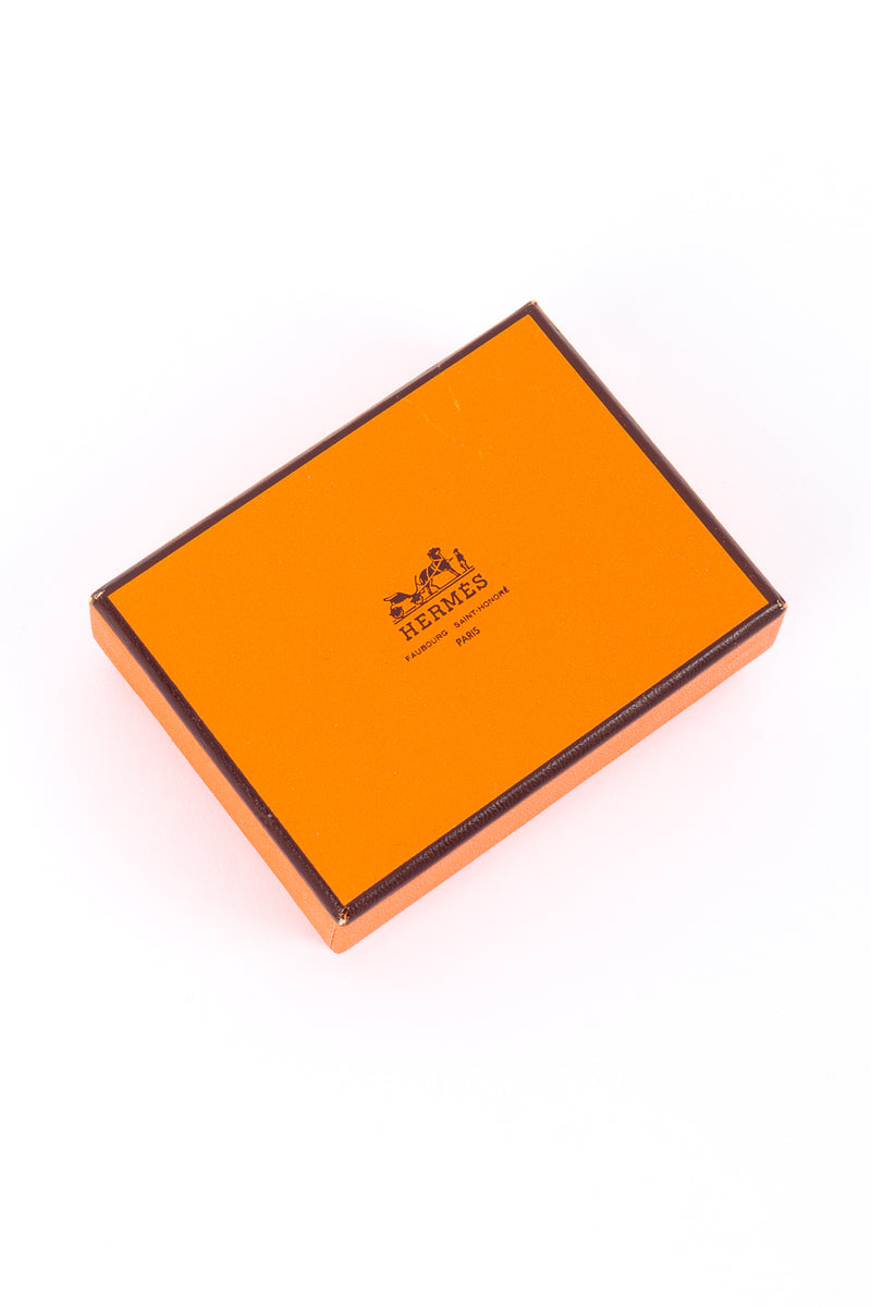 Vintage Hermés 2 Miniature Deck Playing Card Set signature on box @recessla