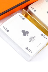 Vintage Hermés 2 Miniature Deck Playing Card Set card closeup @recessla