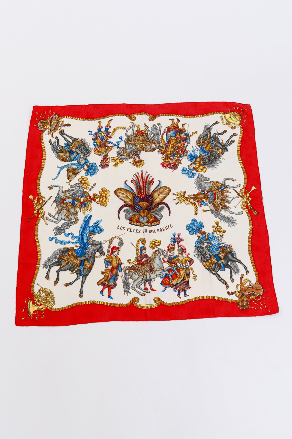 Vintage Hermés Les Fetes Du Roi Soleil Scarf – Recess