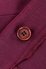 Vintage Hermés Skinny Leg Riding Pant II button closeup @recess la