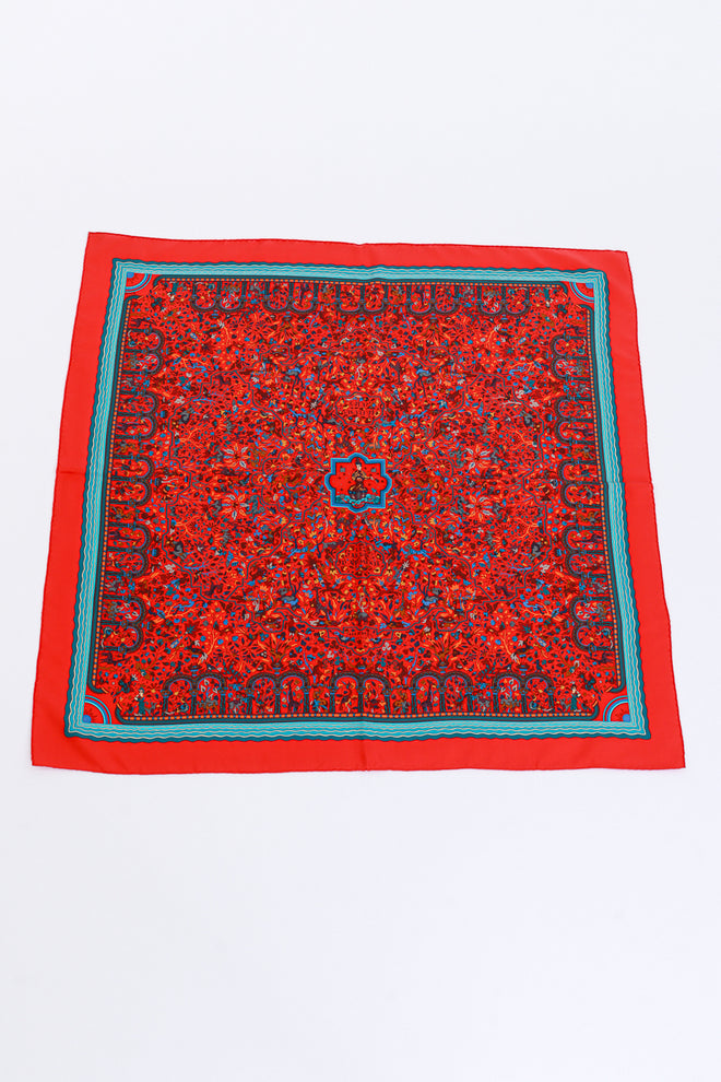 Hermès Les Jardins d’Armenie Hermes Scarf flat @RECESS LA