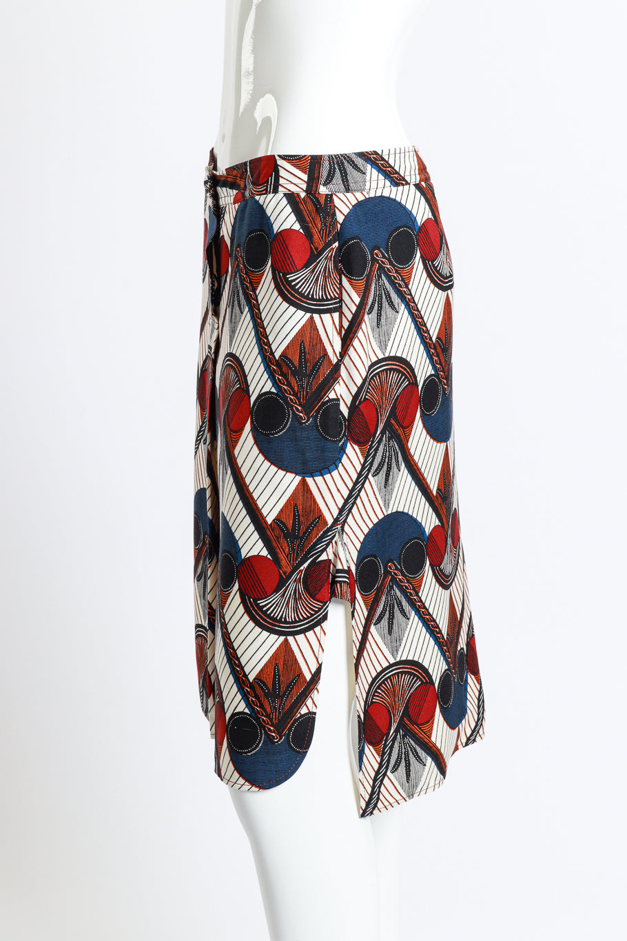 Hermes Ethnic Print Skirt side on mannequin @RECESS LA