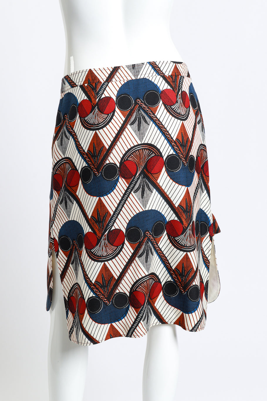 Hermes Ethnic Print Skirt back on mannequin @RECESS LA
