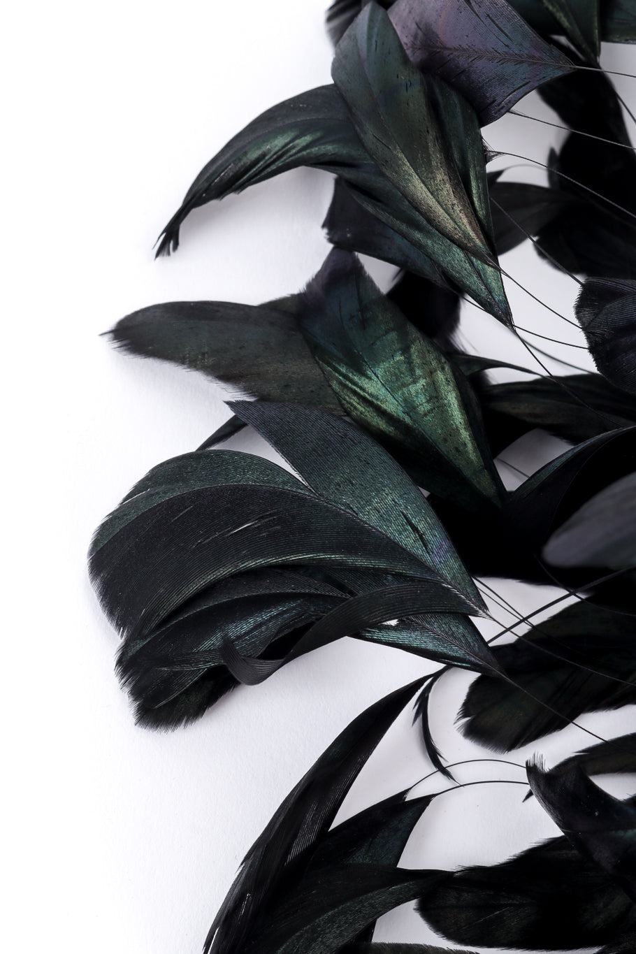 Raven Feather Fascinator Hat by Winkelman's feathers close @recessla