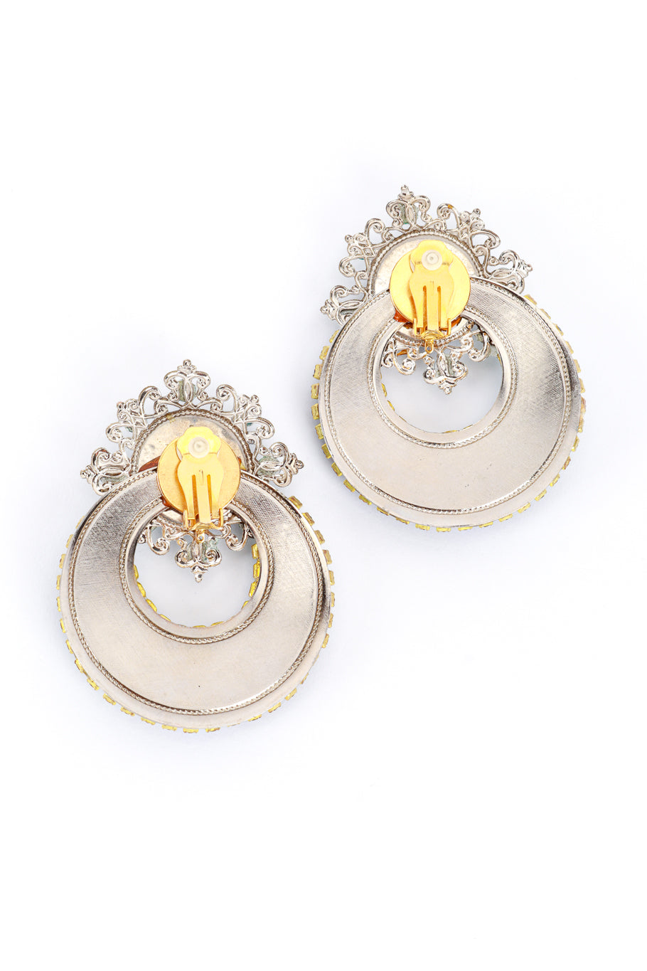 Chandbali Hoop Drop Earrings back @RECESS LA