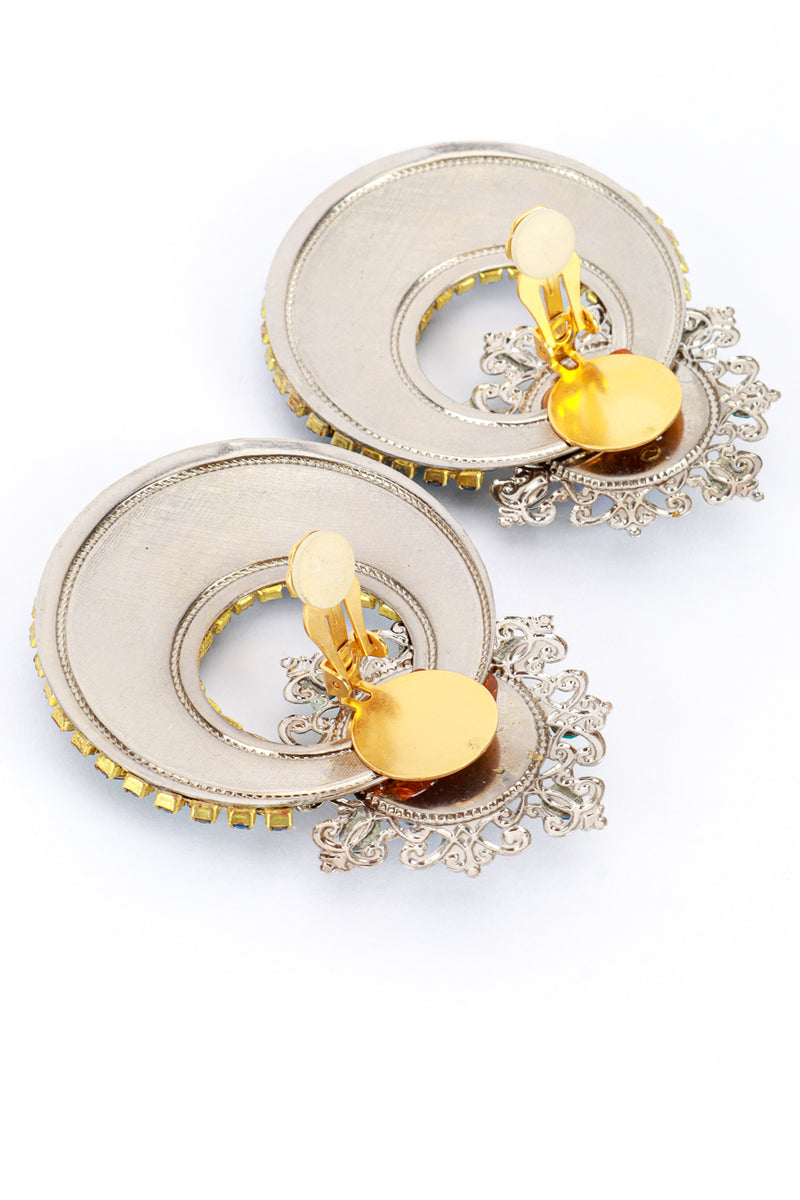 Chandbali Hoop Drop Earrings clips @RECESS LA