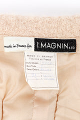 Vintage I.Magnin Curly Wool Skirt Suit signature label @recess la