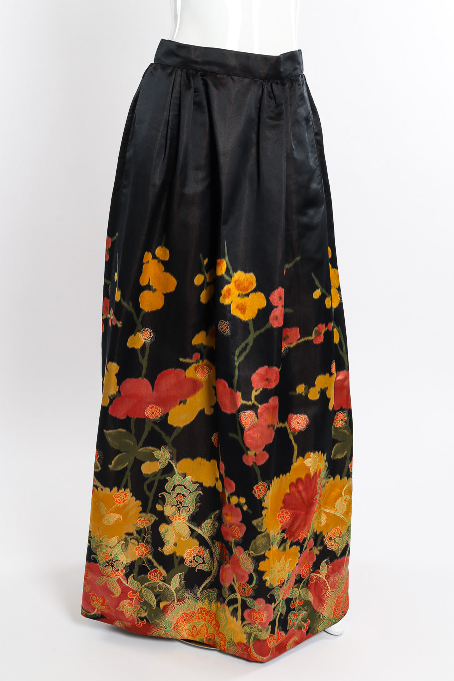 Vintage I.Magnin Floral Brocade Ball Skirt front on mannequin @recessla