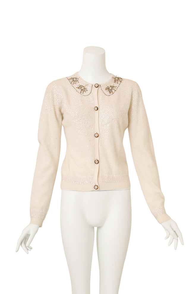 Vintage Dolce & Gabbana Starburst Embellished Cardigan on mannequin @ Recess LA