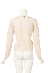 Vintage Dolce & Gabbana Starburst Embellished Cardigan on mannequin back @ Recess LA