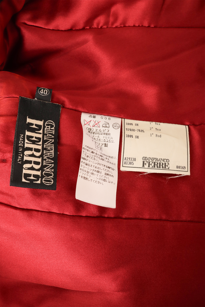 quilted blazer by Gianfranco Ferre tags @ Recess LA