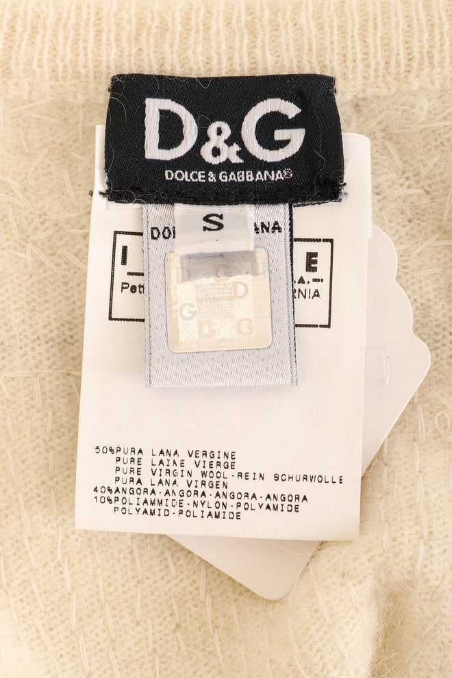 Vintage Dolce & Gabbana Starburst Embellished Cardigan on mannequin label @ Recess LA