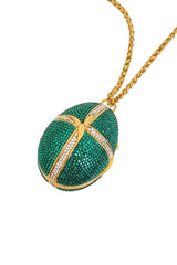 Pavé Egg Locket by Judith Leiber back @ Recess LA