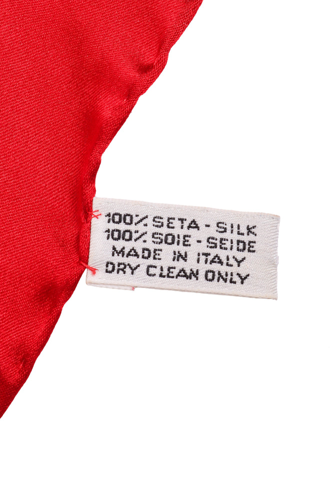 Striped Chain Link Print Scarf by Celine fabric tag @ Recess LA
