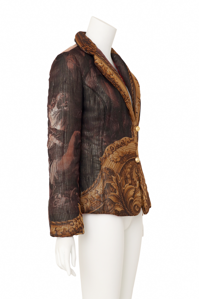 quilted blazer by Gianfranco Ferre on mannequin side @ Recess LA