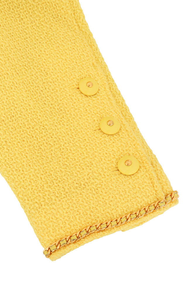 Chain Edge Bouclé Jacket by Chanel cuff close @ Recess LA