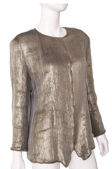 sequin sheer overlay jacket by Calvin Klein on mannequin close @ Recess LA