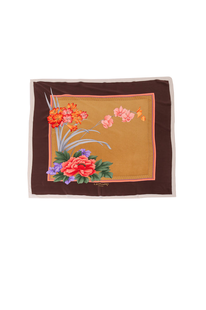 Botanical Floral Printed Scarf by Leonard @ Recess LA