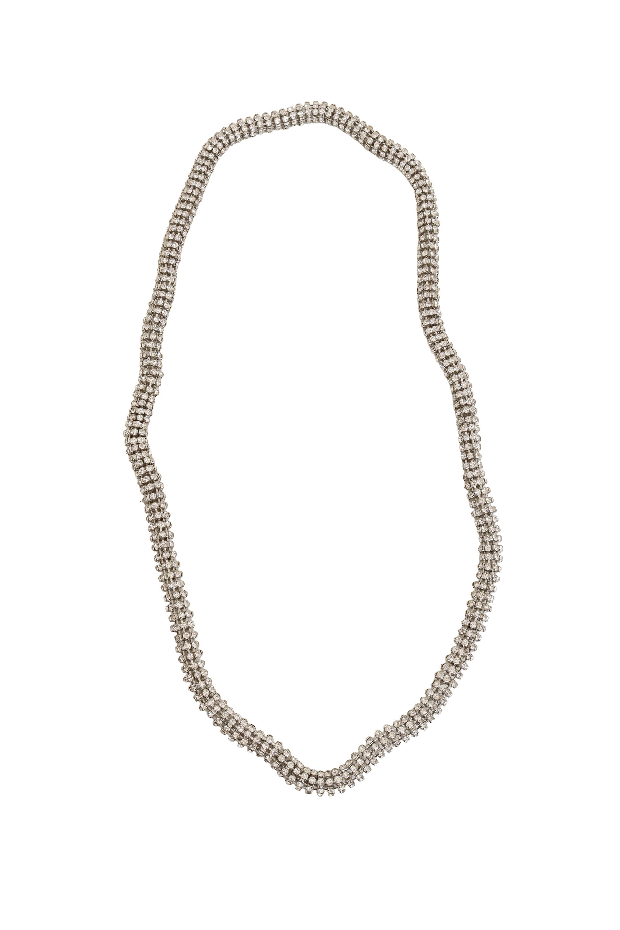 Vintage Crystal Tube Necklace @ Recess LA