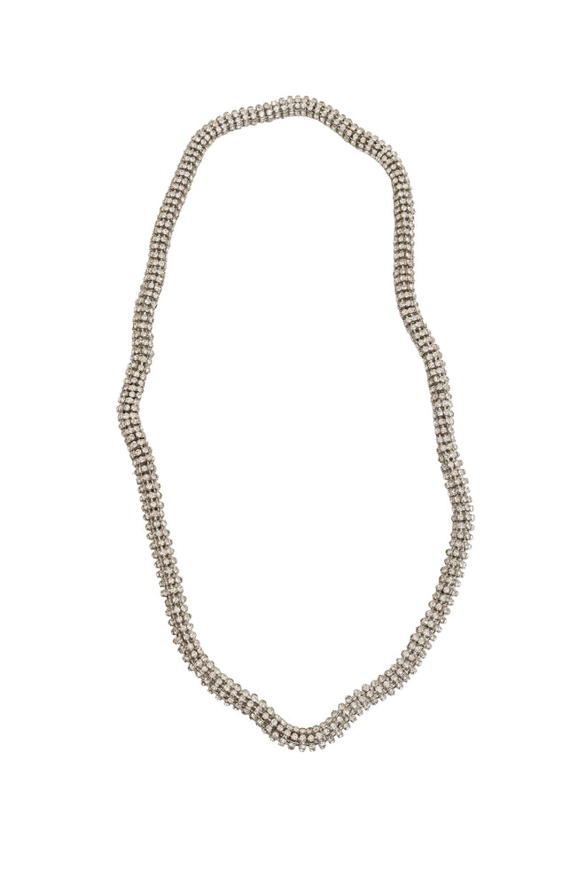 Vintage Crystal Tube Necklace @ Recess LA