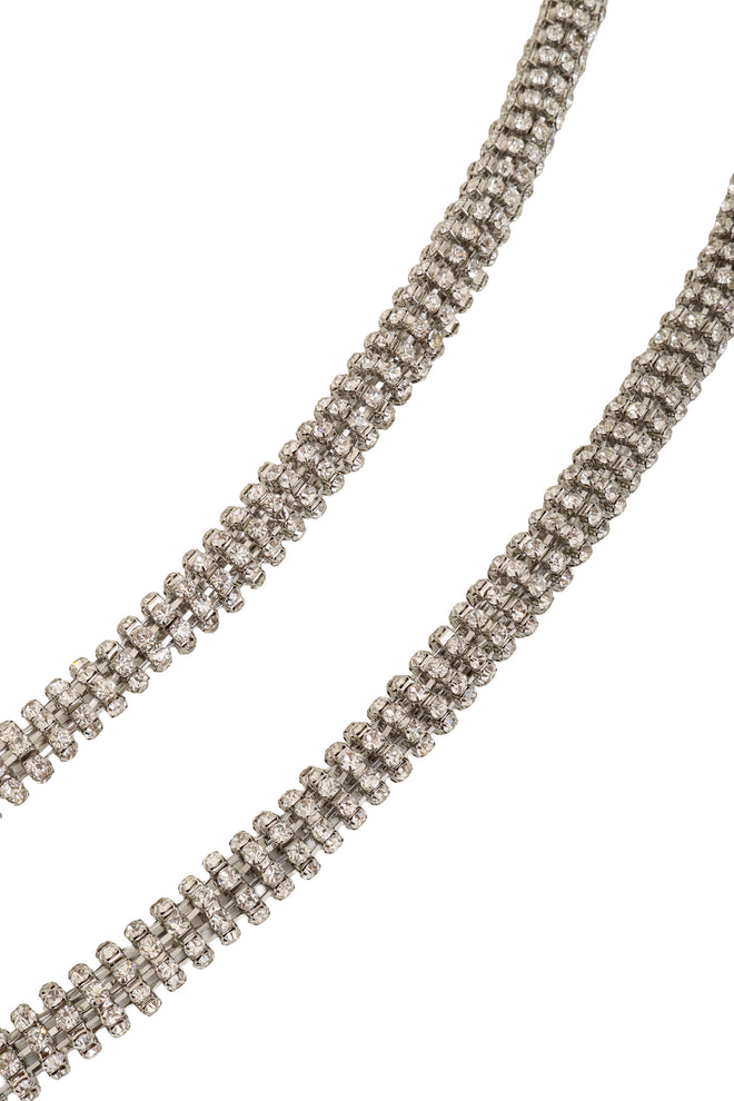 Vintage Crystal Tube Necklace close @ Recess LA