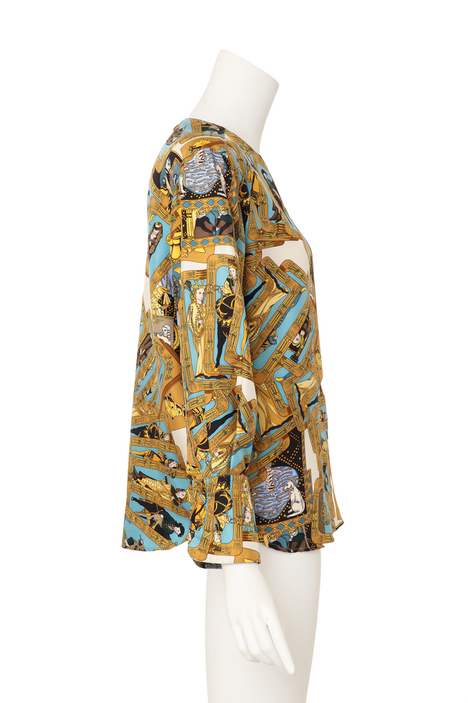Tarot Blouse by Hermés on mannequin side @ Recess LA