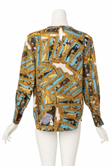 Tarot Blouse by Hermés on mannequin back @ Recess LA