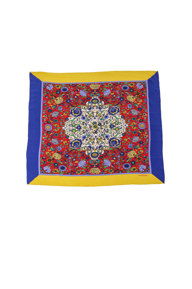 Ornate Floral Print Scarf by Gianni Versace @ Recess LA