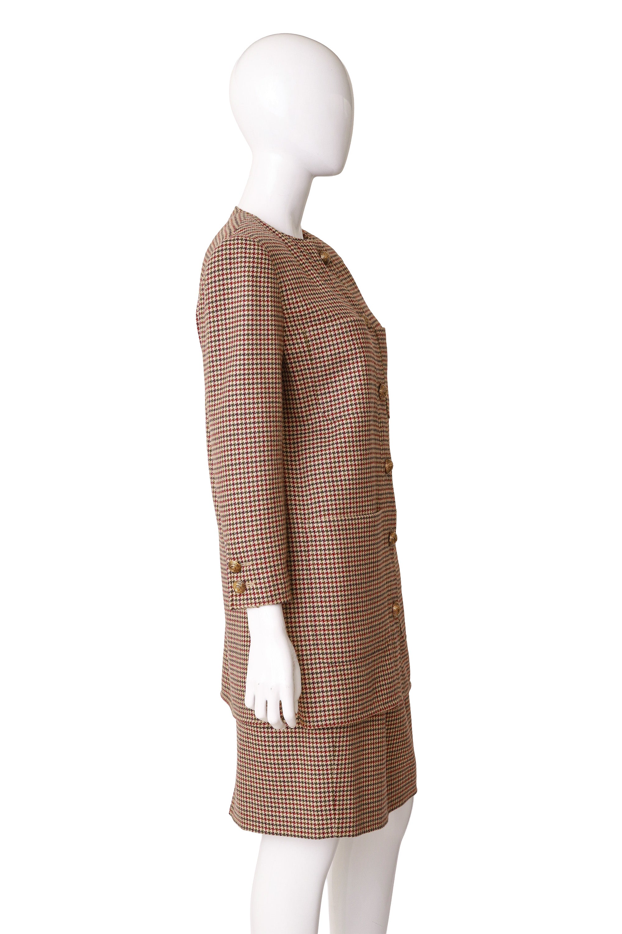 jacket and skirt suit by Valentino on mannequin side @ Recess LA