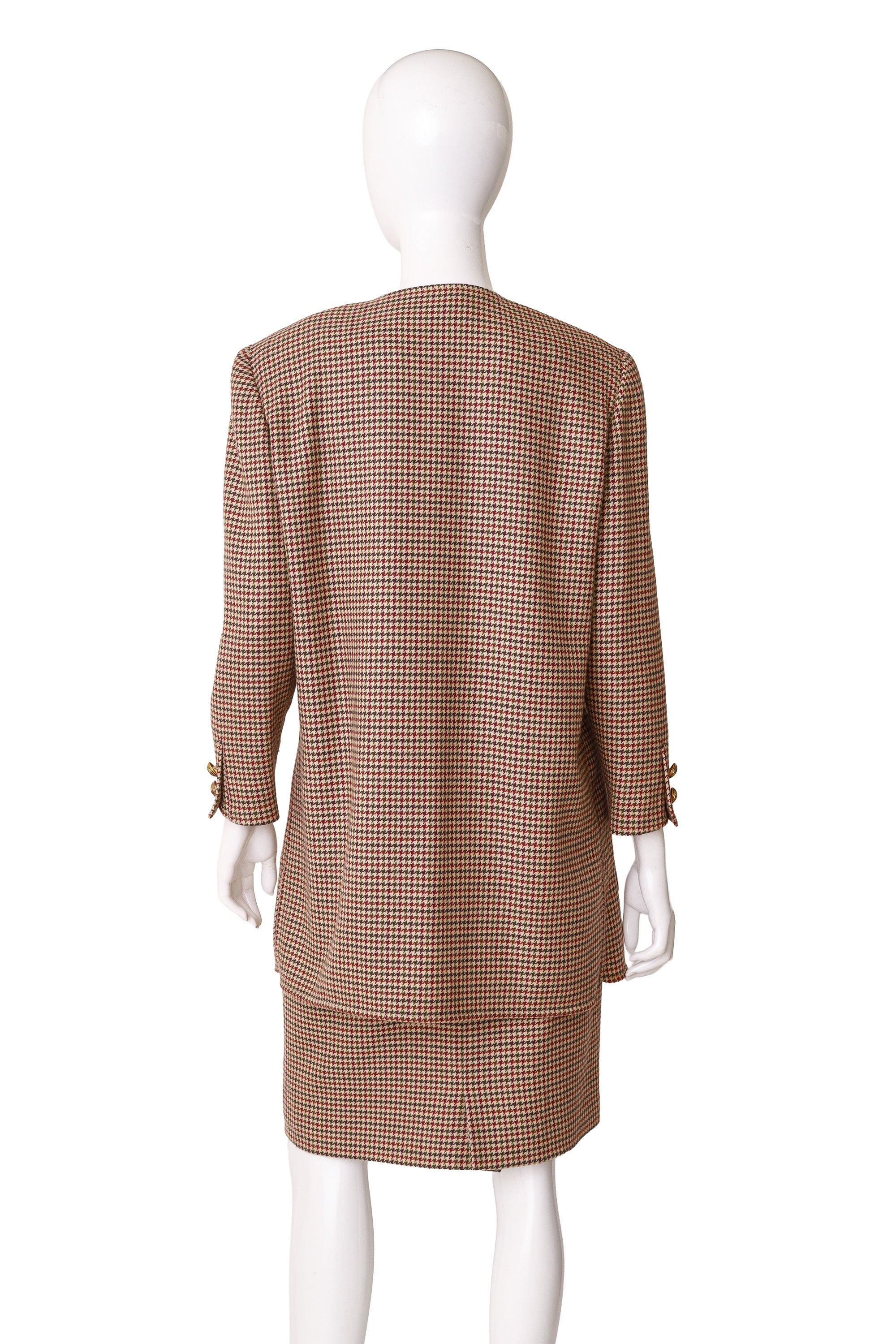 jacket and skirt suit by Valentino on mannequin back @ Recess LA