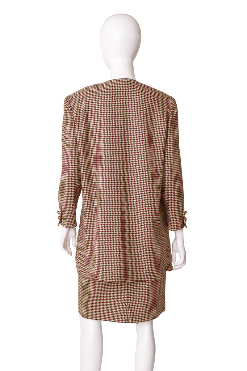 jacket and skirt suit by Valentino on mannequin back @ Recess LA