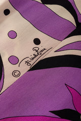 Vintage Emilio Pucci Mod Floral Dropwaist Dress signature  @ Recess LA
