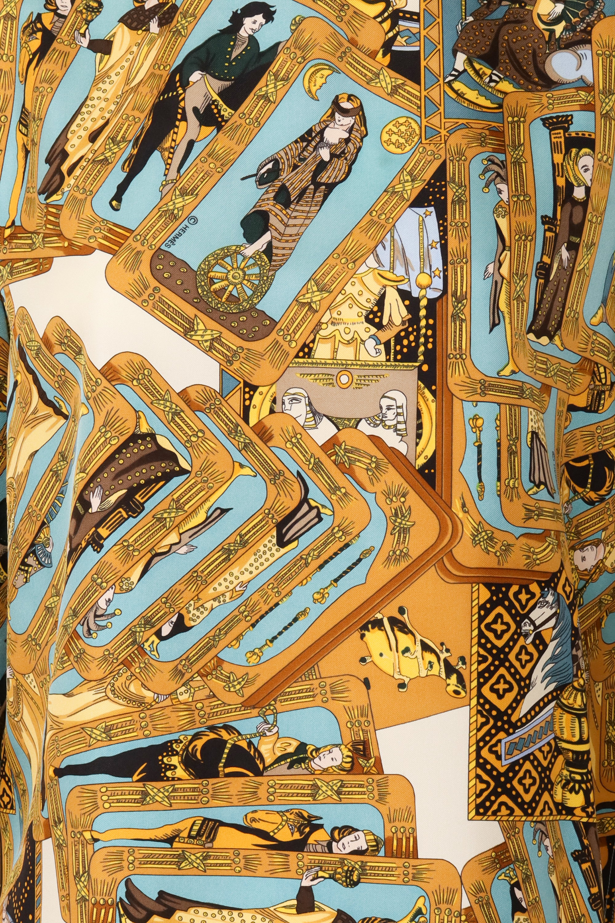 Tarot Blouse by Hermés print close @ Recess LA