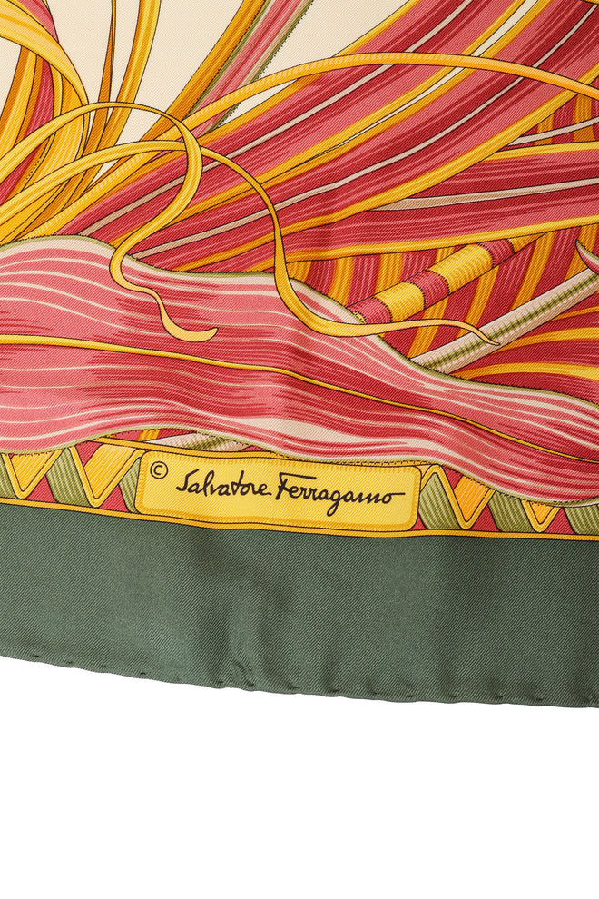 Giada Print Scarf by Salvatore Ferragamo signature @ Recess LA