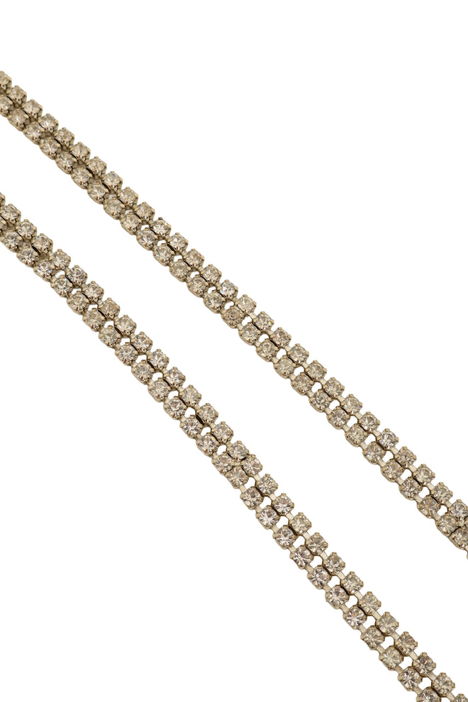 Vintage Rhinestone Lariat Scarf Necklace chain @ Recess LA