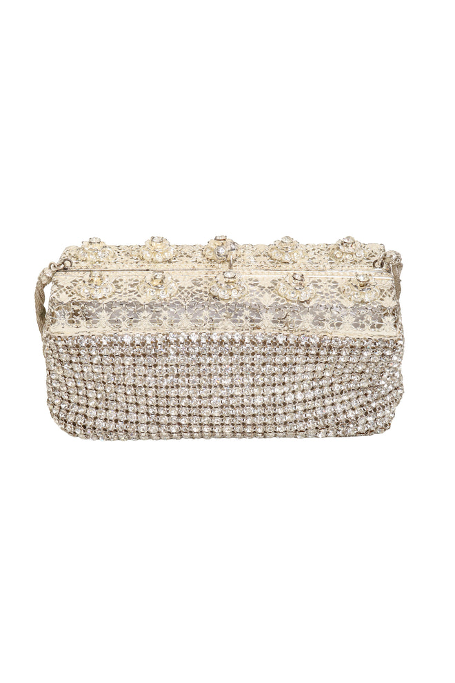Crystal Mesh Evening Bag back @ Recess LA