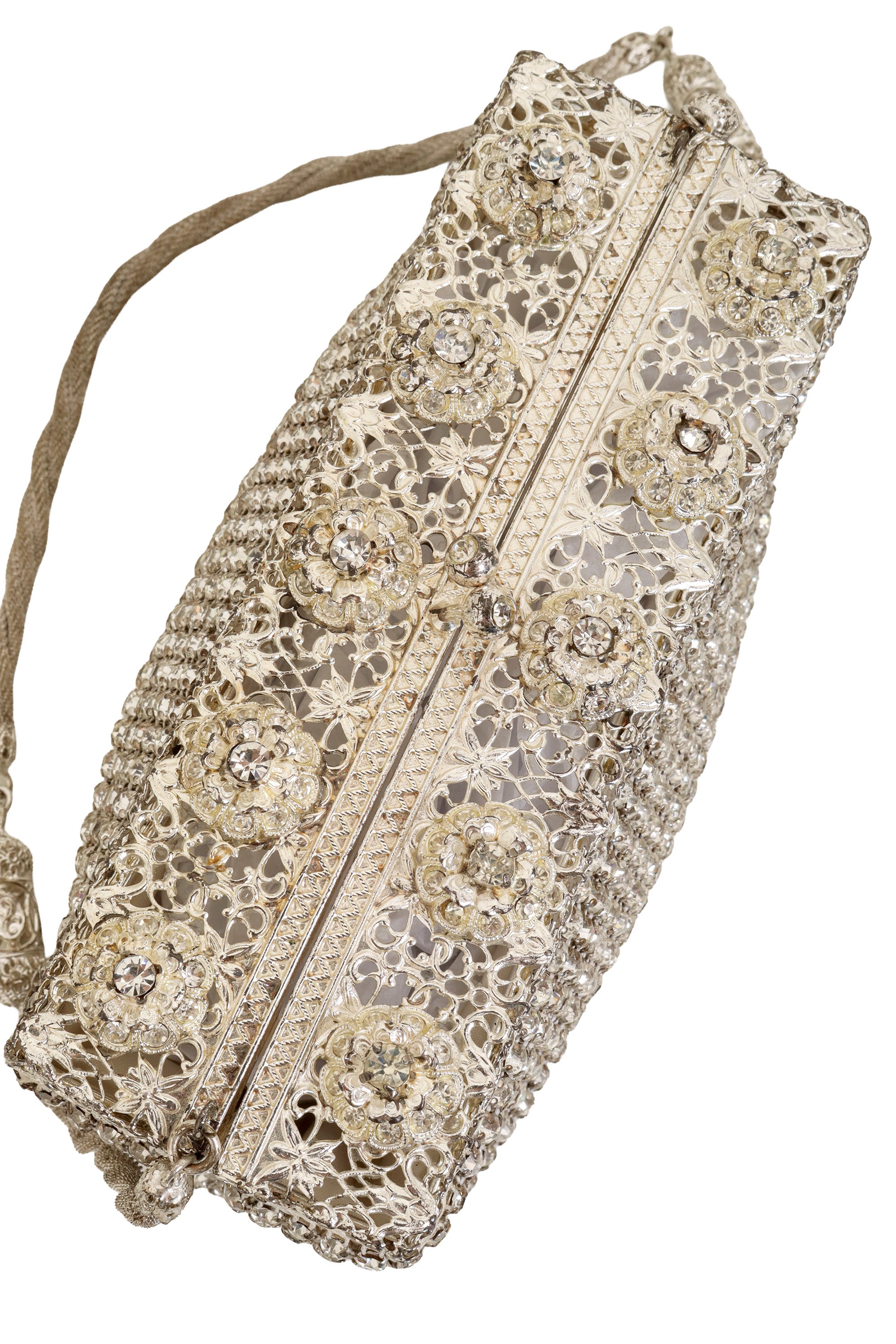 Crystal Mesh Evening Bag top @ Recess LA