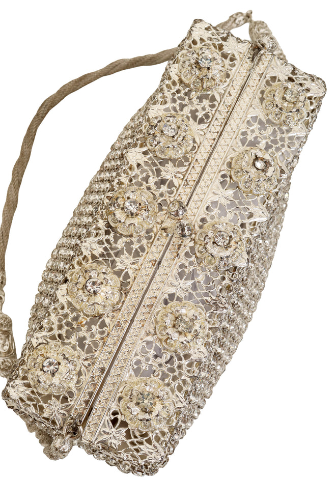 Crystal Mesh Evening Bag top @ Recess LA