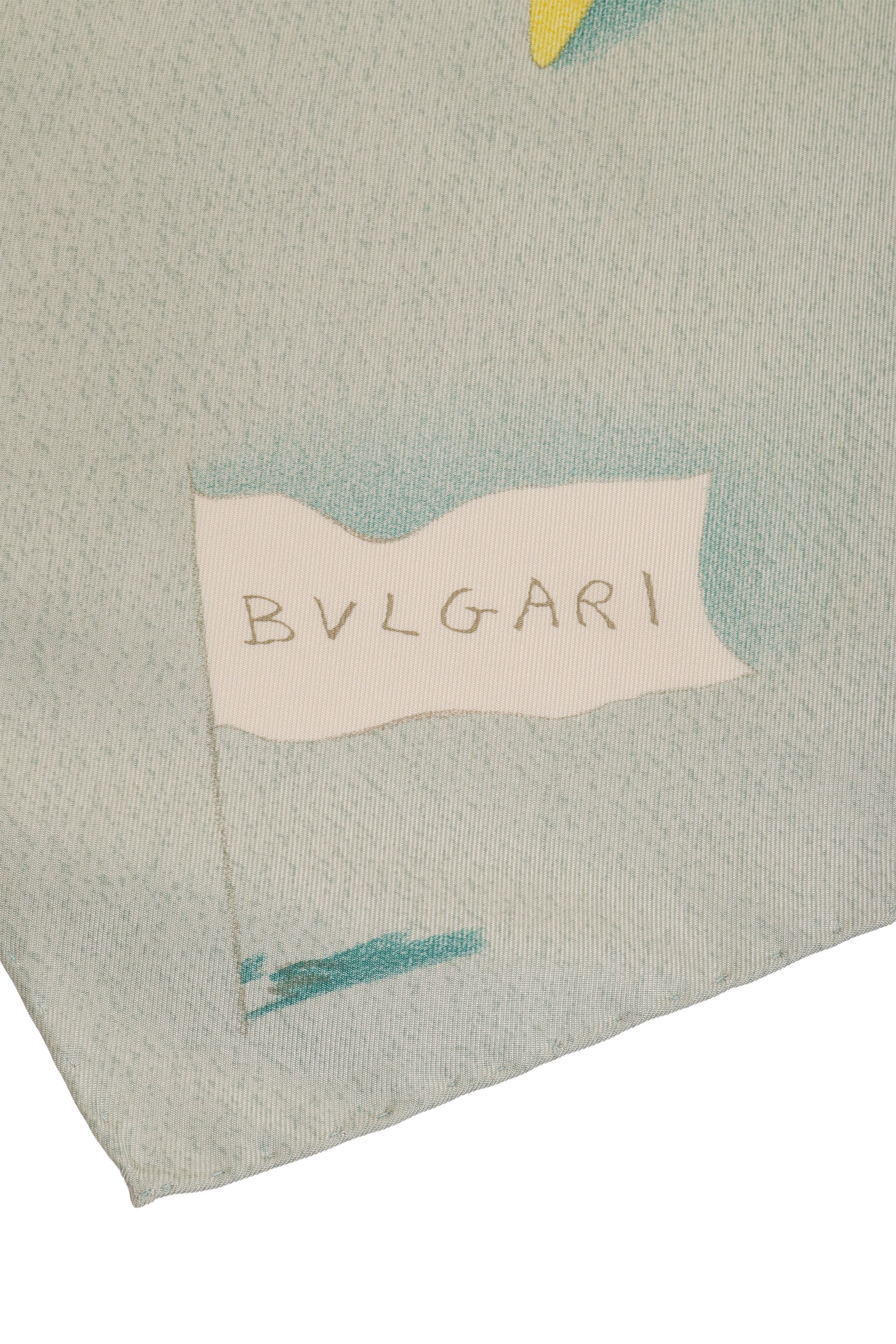 Beach Scene Print Scarf by Bvlgari signature @ Recess LA
