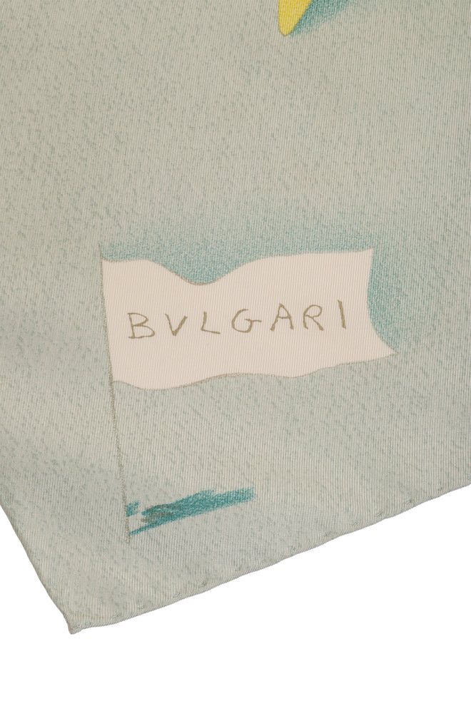 Beach Scene Print Scarf by Bvlgari signature @ Recess LA
