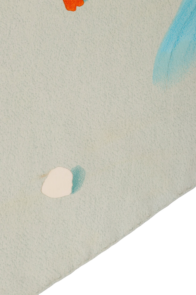 Beach Scene Print Scarf by Bvlgari stain @ Recess LA