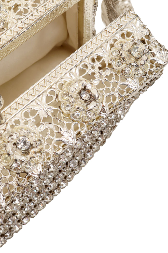 Crystal Mesh Evening Bag rhinestone darkening @ Recess LA
