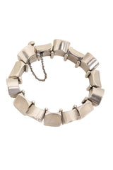 Vintage Antonio Pineda Sterling Thumb Link Bracelet from above @ Recess LA