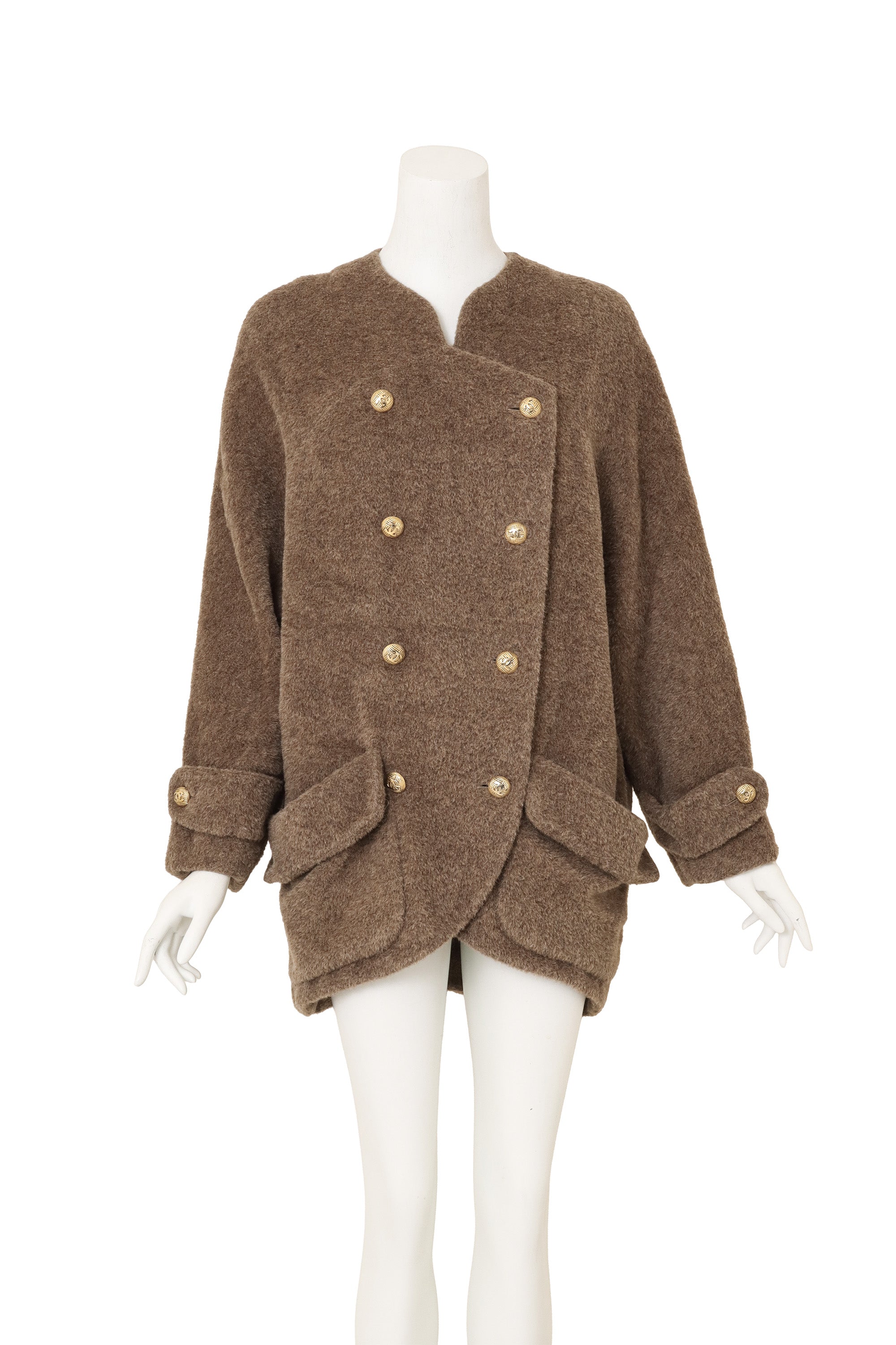 Alpaca Cocoon Jacket by Chanel on mannequin @ Recess LA