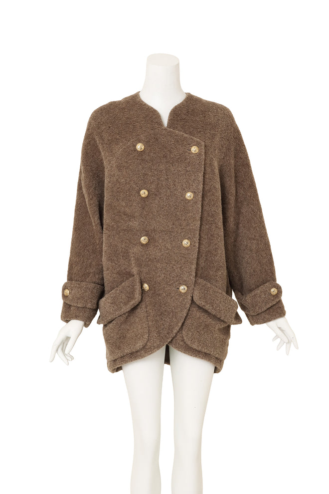 Alpaca Cocoon Jacket by Chanel on mannequin @ Recess LA
