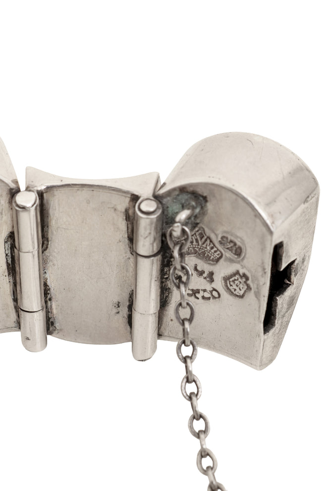 Vintage Antonio Pineda Sterling Thumb Link Bracelet signature @ Recess LA