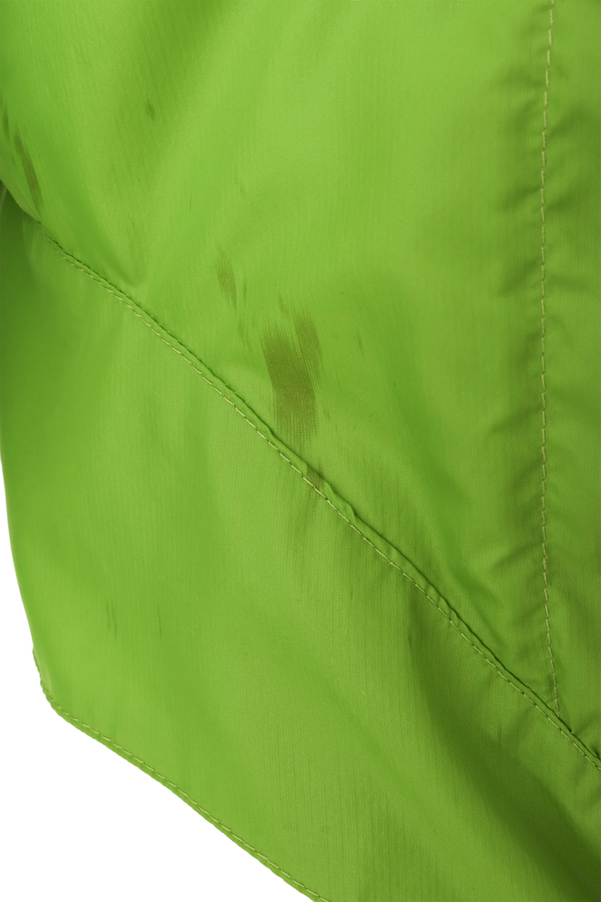 ruffle-front zip jacket by Jean Paul Gaultier stain @ Recess LA