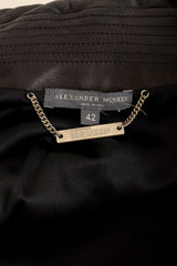 Leather Peplum Moto Jacket by Alexander McQueen label @ Recess LA